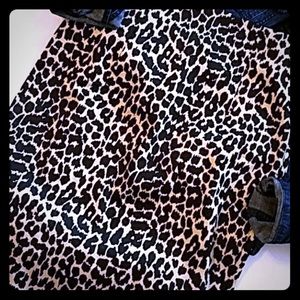 Pencil skirt.  Leopard.  Victoria’s Secret BODY